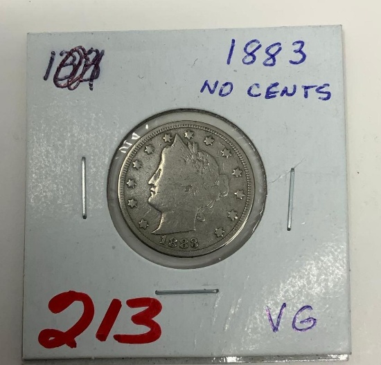 1883 LIBERTY HEAD NICKEL