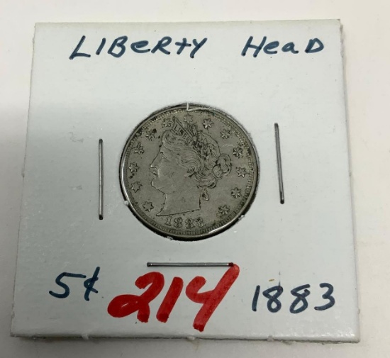 1883 LIBERTY HEAD NICKEL