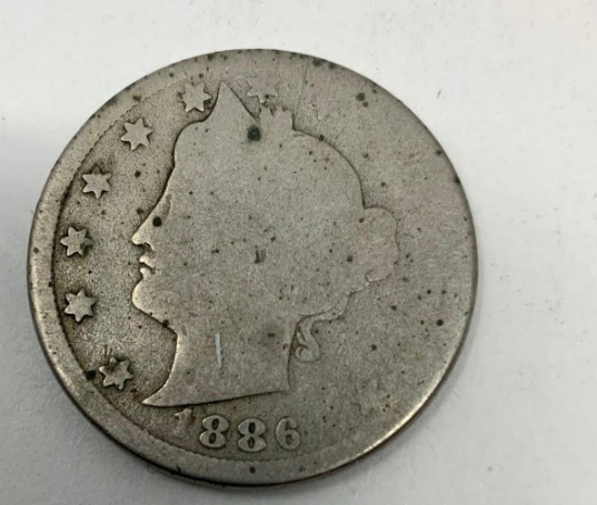1886 LIBERTY HEAD NICKEL