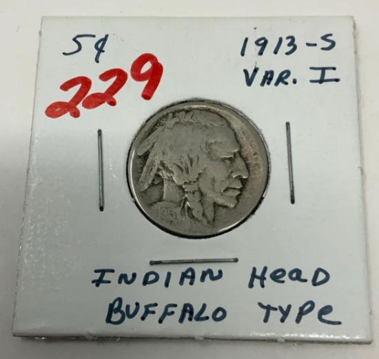 1913-S BUFFALO NICKEL
