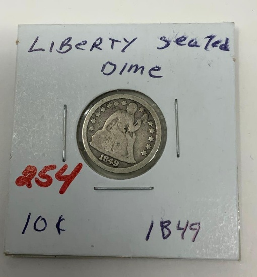 1849 LIBERTY SEATED DIME