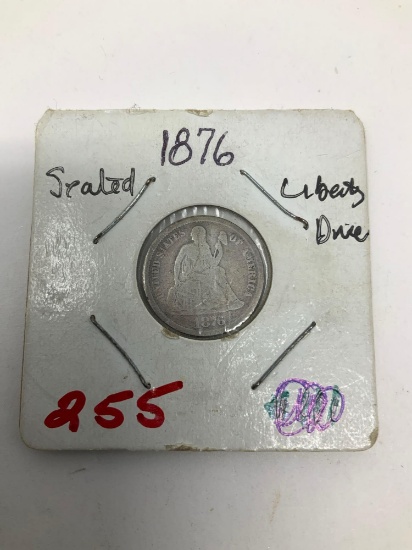 1876 LIBERTY SEATED DIME