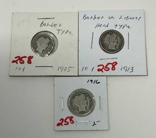 3 - BARBER DIMES