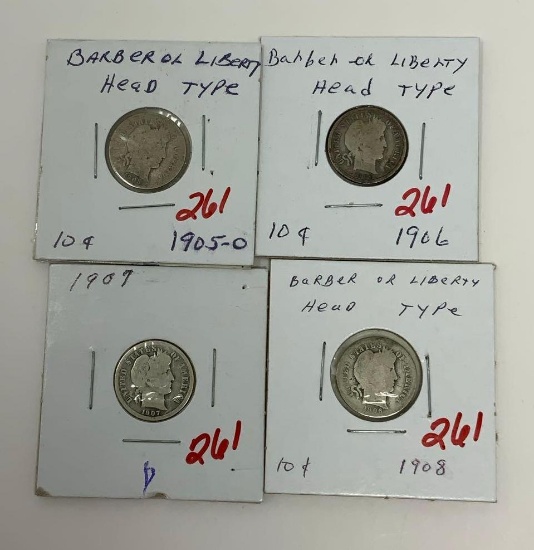 4 - BARBER DIMES