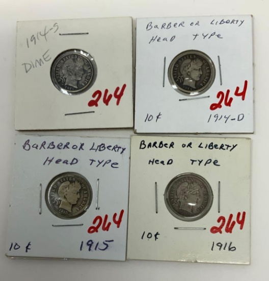 4 - BARBER DIMES