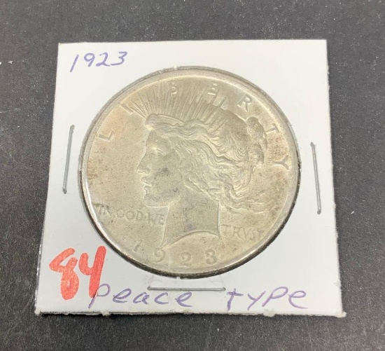 1923 PEACE SILVER DOLLAR