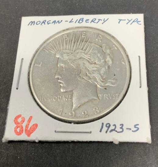 1923-S PEACE SILVER DOLLAR