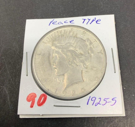 1925-S PEACE SILVER DOLLAR