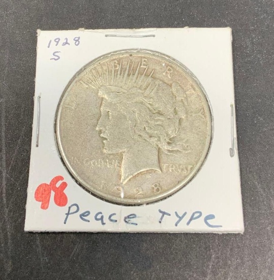 1928-S PEACE SILVER DOLLAR