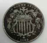 1883 NICKEL FIVE CENT PIECE