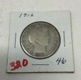 1912 BARBER HALF DOLLAR