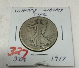 1917 WALKING LIBERTY HALF DOLLAR