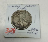 1917-D WALKING LIBERTY HALF DOLLAR