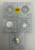 5 - 2001s SILVER STATE QUARTERS