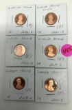 6 - LINCOLN SHIELD COMMEMORATIVE COINS