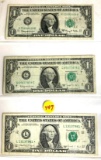 3 - $1 FEDERAL RESERVE NOTES