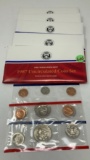 10 - 1987 UNCIRCULATED COIN SETS
