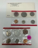 1972 AND 1968 UNCIRCULATED MINT COINS