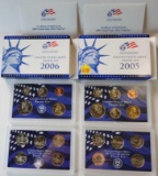 2005 and 2006 UNITED STATES MINT PROOF SET