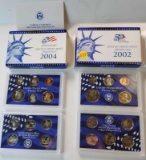 2002 and 2004 UNITED STATES MINT PROOF SET