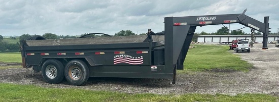 2010 TRAVALONG 14' GOOSENECK TANDEM DUMP TRAILER