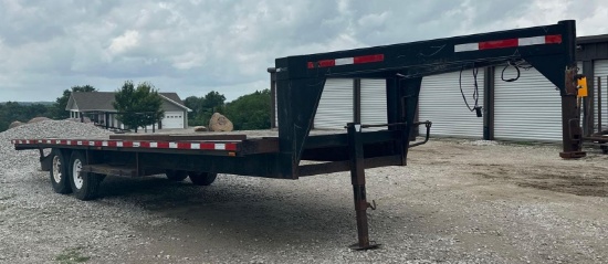 1994 MAC-LANDER 25' TANDEM GOOSENECK DECK OVER TRAILER