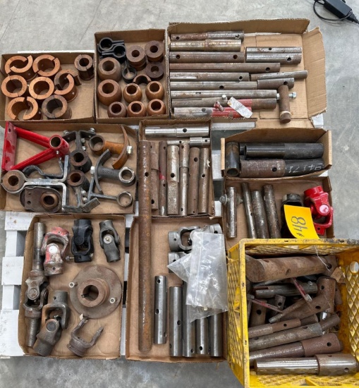 SHAFTS U-JOINTS WOOD BEARINGS