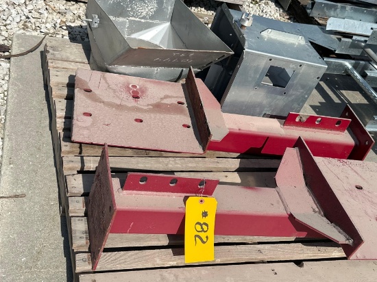 2 M-C 24 IN GRAIN DRYER STANDS & GRAIN SAMPLER SECTION