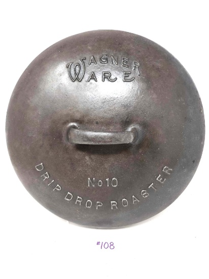 No. 10 Wagner Ware Dutch Oven Lid-Cover Only