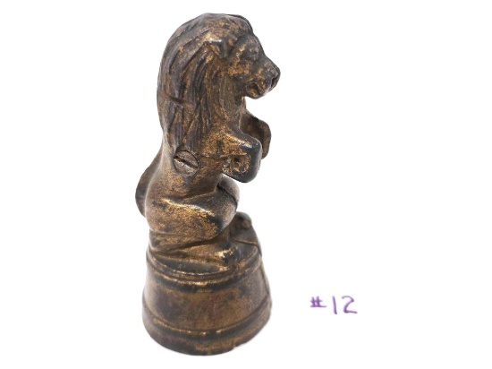 Circus Lion On Tub Cast Iron Still Bank