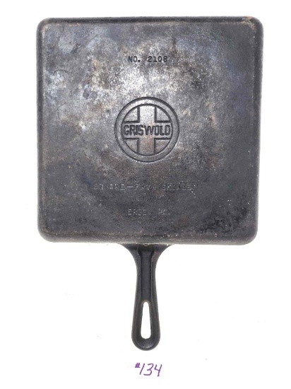 Griswold No.2108 Square-Fry Skillet