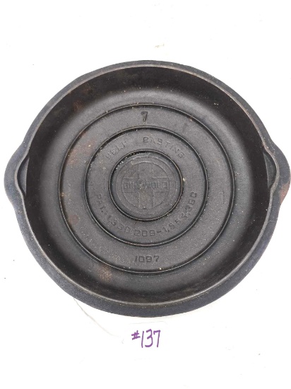 Griswold No.7 Self Basting Skillet Lid-Cover