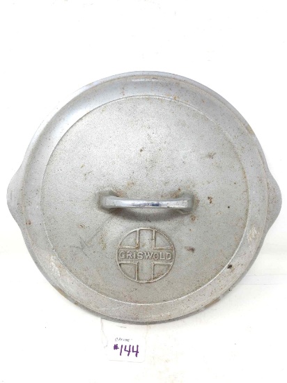 Griswold No.8 Chrome Skillet Lid-Cover "Button Type"