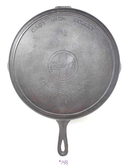 Griswold No.12 Skillet W/Heatring