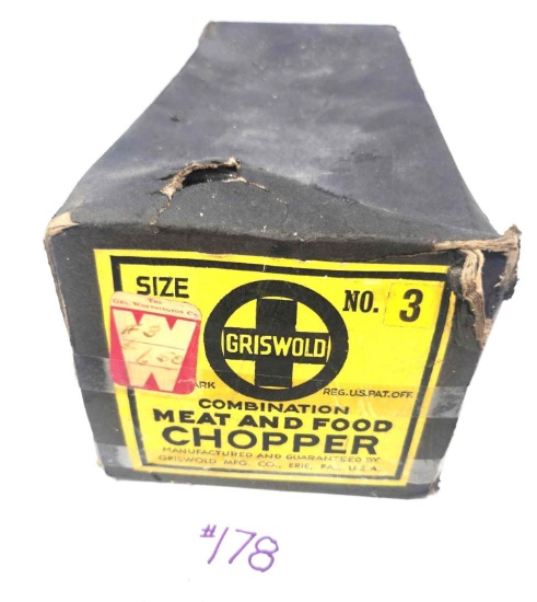 Griswold Combination Meat And Food Chopper