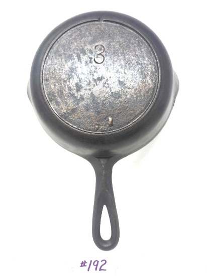 Lodge No.3 "Single Notch" Skillet