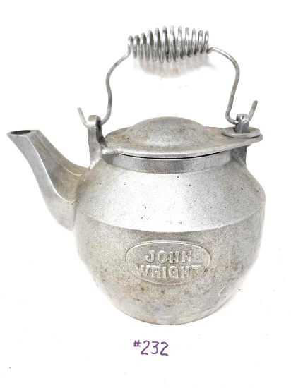 John Wright Cast Aluminum Tea Kettle