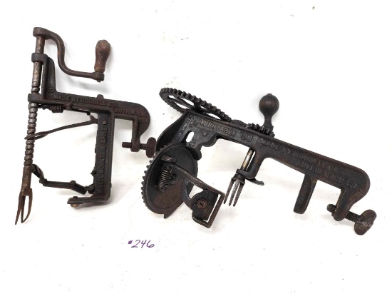 2 - Goodell Co. Antique Apple Peelers
