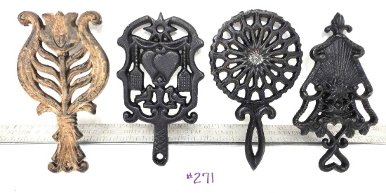 4 - Small Cast Iron Trivets