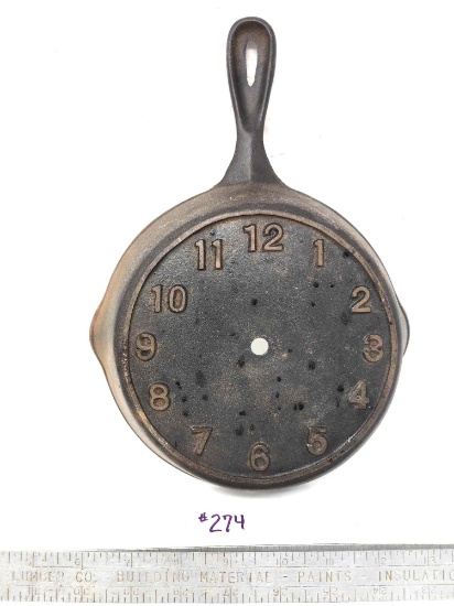Cast Iron Skillet For A Clock