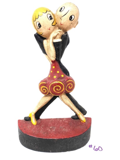 " Charleston Dancers" Cast Iron Doorstop