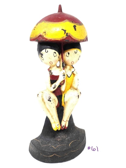 "Bathing Beauties" Cast Iron Doorstop