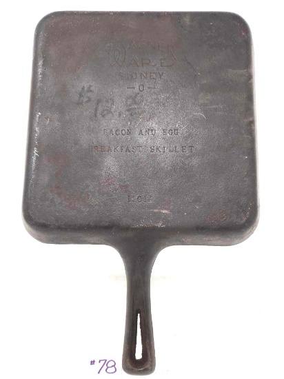 Wagner Ware Bacon And Egg Breakfast Skillet
