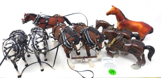 8 - Misc. Horses Some W/Harness