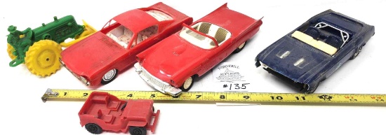 5 - Vintage Plastic And Metal Toys