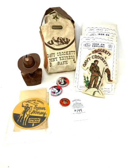 Davy Crockett and Hopalong Cassidy Items