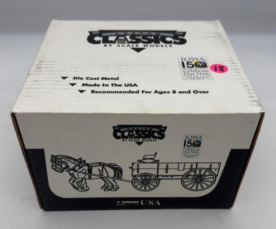 Custom Classics Scale Models GR-6001 Blue Corn Wagon and Horse NIB