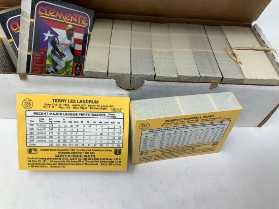 2 - 1987 Don Russ Baseball Puzzle and Cards Sets