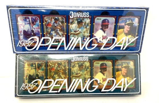 2 - Unopened 1987 Don Russ Opening Day Baseball Card Sets