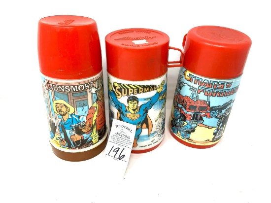 3 - Vintage Aladdin Thermos